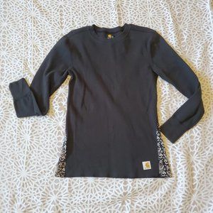 Long sleeve Carhartt thermal with patterned details - unique!